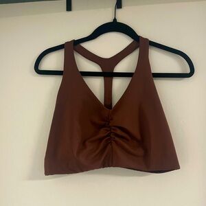 Girlfriend Stevie Shirred Ballet Bra